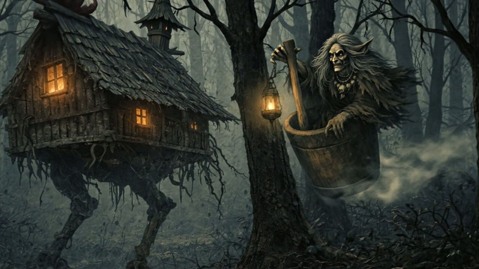 Baba Yaga returns to her chicken legged hut (2)